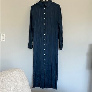 Madewell Midnight Blue Long Sleeve Dress